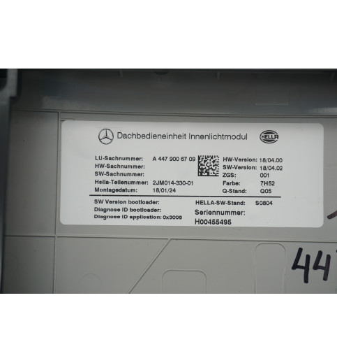 Mercedes-Benz Mercedes W447 Innenraumbeleuchtung vorne A4479006709 -14490- Innenraumbeleuchtung