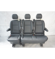 Mercedes Vito W447 Kunstleder Sitzbank 2+1 comfort mit Armlehne  -14529-