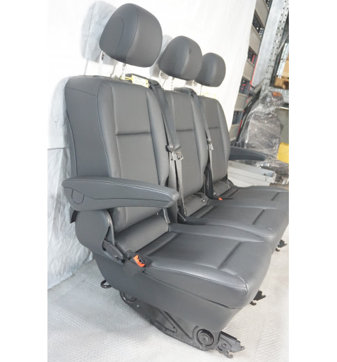 Mercedes-Benz Mercedes Vito W447 Kunstleder Sitzbank 2+1 comfort mit Armlehne  -14529- Sitze