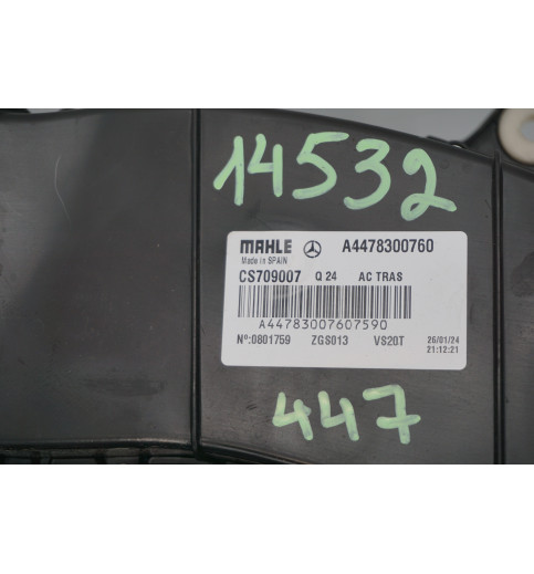 Mercedes-Benz Mercedes Vito W447 Klimaanlage Hinten Komplett Heizung Klima A4478300760 -14532- Klimaregelungsteile