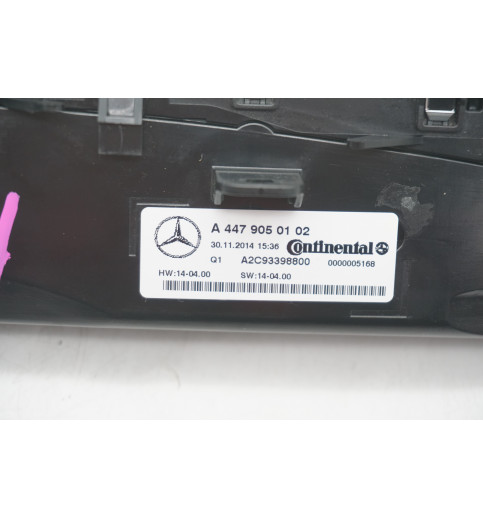 Mercedes-Benz A4479050102 Mercedes Vito W447 V-klass Klimabedienteil -14574- Schalter, Kontrollelemente & Zündschlösser