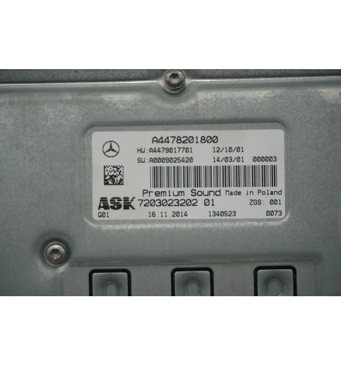 A4478201800 Mercedes Vito W447 V-klass Burmester Verstärker Amplifier -14576-