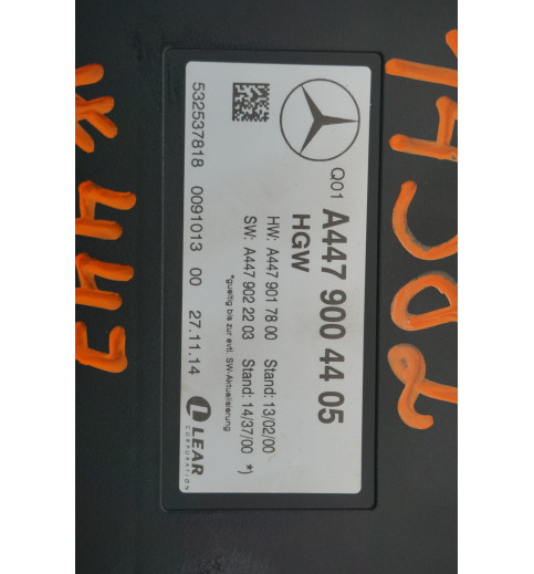 A4479004405 A4479017800 A4479022203 Mercedes W447 V-klass  Steuergerät -14582-