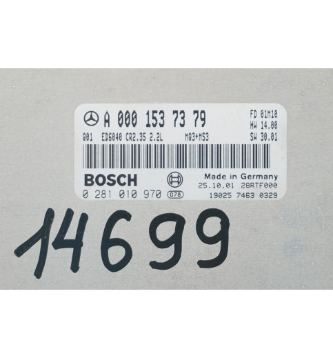 Mercedes-Benz A0001537379  Mercedes Sprinter W901-W905 Motorsteuergerät CR2,35  -14699- ECUs & Steuergeräte