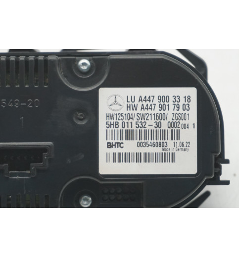 Mercedes-Benz A4479004815 A4479017903 Mercedes W447 Klimabedienteil Schalter  -14733- Schalter, Kontrollelemente & Zündschlösser