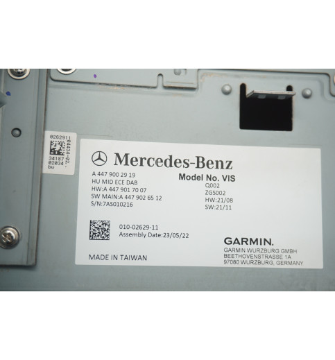 A4479002919 A4479017007 Mercedes W447 Media Radio GPS  Navigation  -14734-