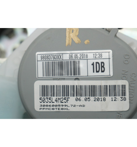 Peugeot 98083793XX   308600410 Peugeot Expert  Sicherheitsgurt Vorne rechts   -14800- Sicherheitsgurte & Teile