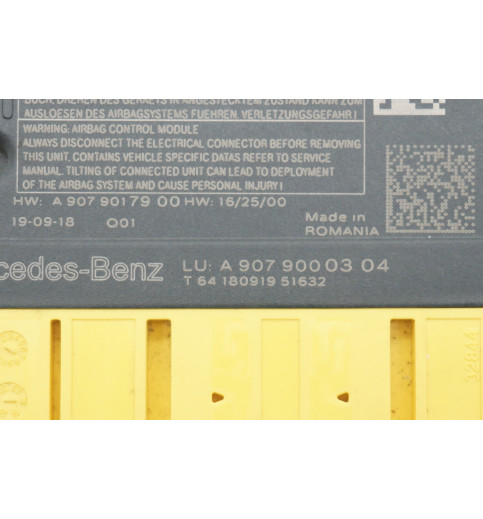 A9079000304 0285015024 Mercedes  W907-910 Airbagsteuergerät -14918-