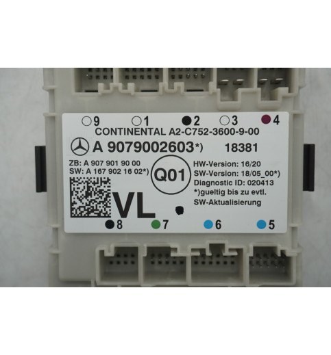 A9079002603 A9079019000 A1679021602 Mercedes  W907-910 Türsteuergerät VL -14920-