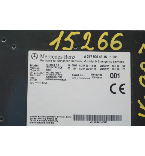 A2479004315 A2479011804 Mercedes W907 Steuergerät Kommunikationsmodul 