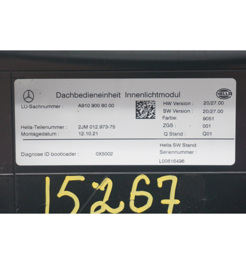 A9109008000 Mercedes W907 Innenbeleuchtung