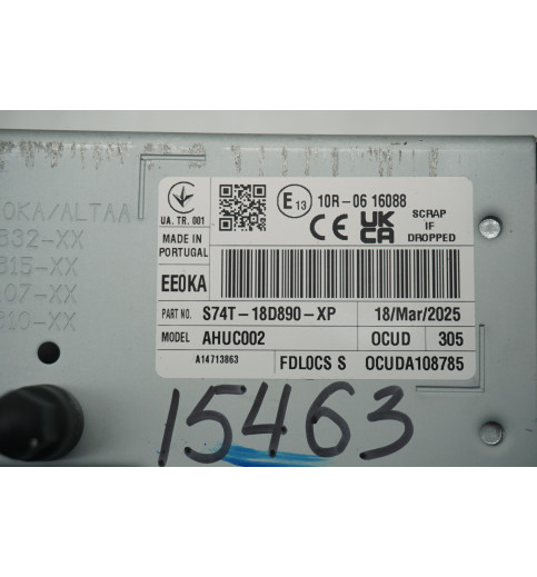 S74T18D890XP 7TG035195AF VW Transporter T7 Radioeinheit Radio Modul