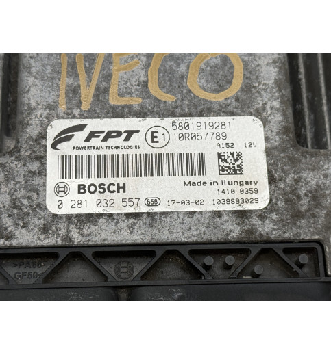 5801919281 Iveco Daily VI Motorsteuergerät Bosch 0281032557 FPT 5801919281 Iveco Daily VI Motorsteuergerät Bosch 0281032557 FPT